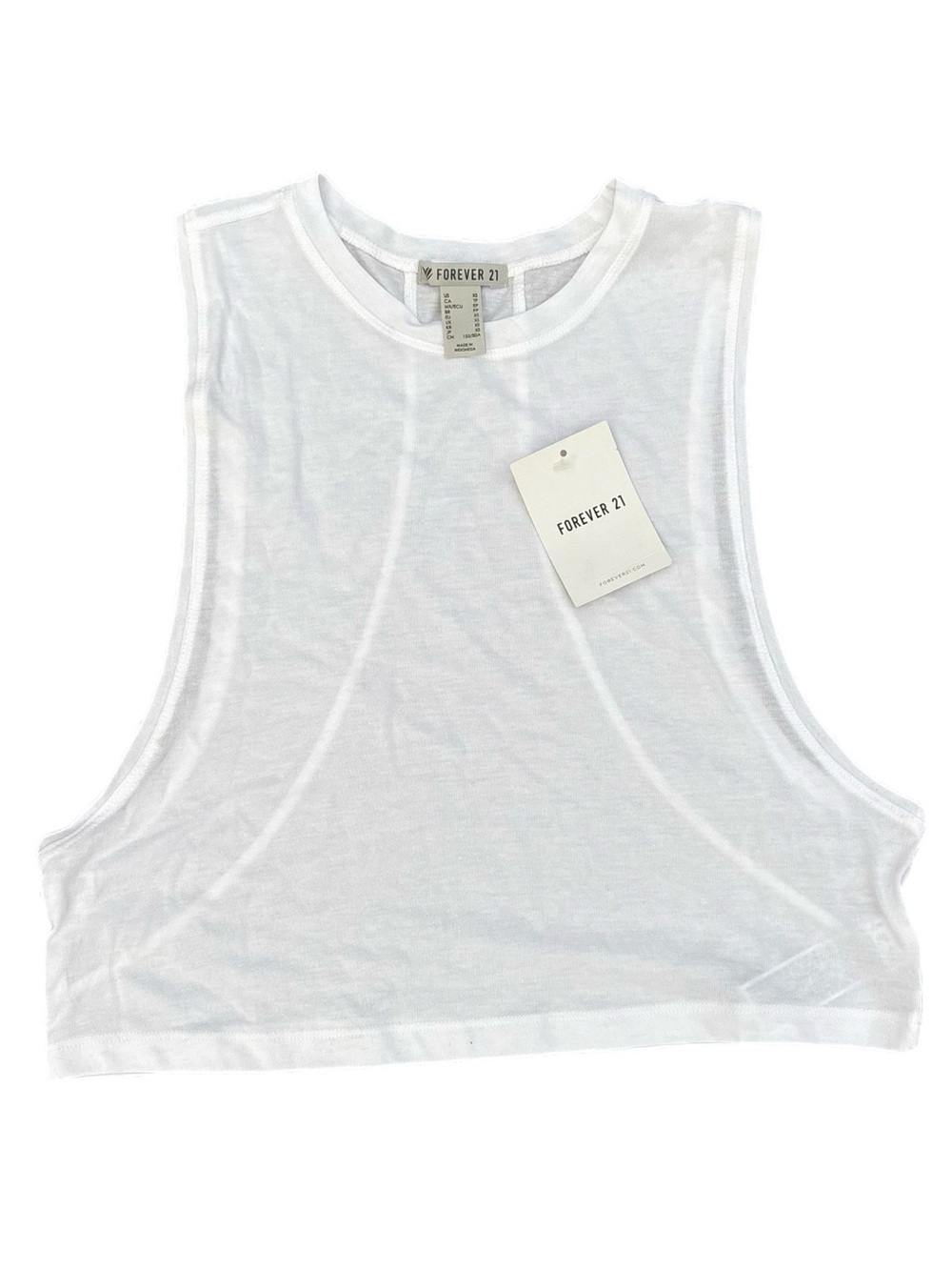 NWTs Forever21 | White Cropped Tank Top